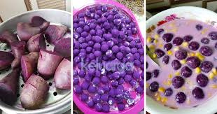 Resepi Bubur Candil Keledek Ungu