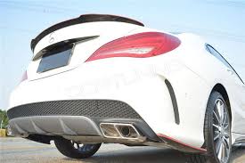 Mercedes Cla180 200 220 250 260 Cla45 Amg Spoiler Carbon Fiber Rear Trunks Spoiler With Red Line Dcr Tunning Mercedes Amg Benz