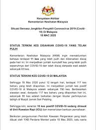 Layari facebook kami untuk mendapat berita dan isu semasa di malaysia. Terkini 117 Kes Baru Kementerian Kesihatan Malaysia Facebook