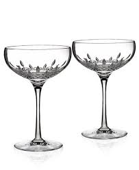 Waterford Stemware Lismore Essence Champagne Saucer Glass Pair Reviews Glassware Drinkware Dining Macy S Waterford Crystal Lismore Champagne Saucers Crystal Champagne Glasses