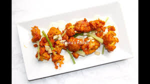 Buffalo Cauliflower Bites Wings Inspired From Cpk Video Recipe Air Fryer Bhavna S Kitchen Youtube