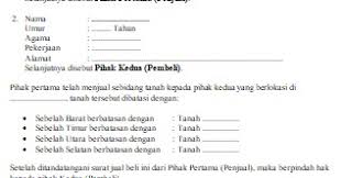 Contoh surat keterangan tanah dari kepala desa. Surat Jual Beli Tanah Format Word Lengkap Dadang Jsn