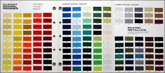 Dupont Single Stage Paint Color Chart Paint Color Chips