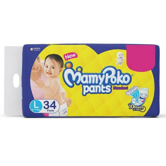 Mamypoko Pants L (9-14kg) 34 Nos