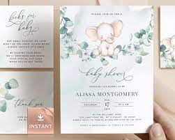 Joy Gender Neutral Baby Shower Invitation Template Etsy