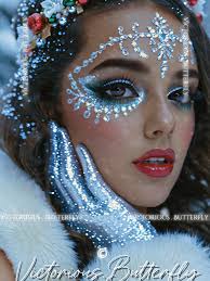 Catrina Makeup Look with Rose Petals