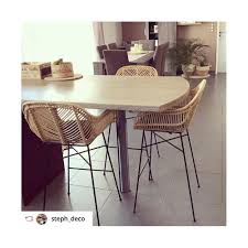Nunuhai Tabouret De Bar En Rotin 68cm Tabouret De Bar Tabouret Decoration Maison