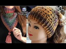 كروشيه اتنين فى واحد بندانة شعر من الفلكلور الروسى واسكارف تحفه youtube bandana crochet crochet hats crochet scarf
