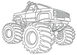 Monster Truck Para Colorear