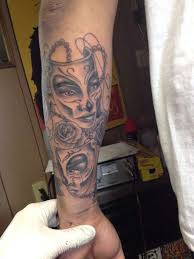 Smile now cry later masks tattoo. Georgemiller Masks Black And Grey Laugh Now Cry Later Eternal Ink