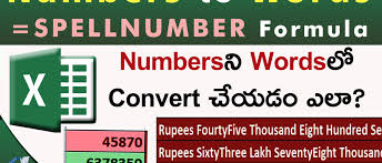 Numbers Convert To Words In Excel Indian Rupees Computers Adda
