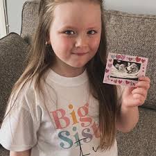 Big Sister T-shirt: Cotton Pregnancy Announcement Top