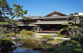 A Beautiful Garden At A Japanese Restaurant Ganko Next To Kishiwada Castle Southwest Of Osaka