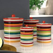 Cottage red ceramic canister set brightandsunnygoods. Unique Kitchen Canisters Sets Ideas On Foter