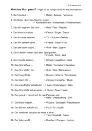 Karneval Kreuzwortratsel Kommunikation Sprache Reimworter Wort Sprache