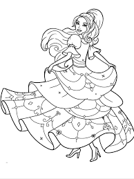 Barbie Princess Coloring Pages For Kids Barbie Coloring Pages Barbie Coloring Princess Coloring Pages