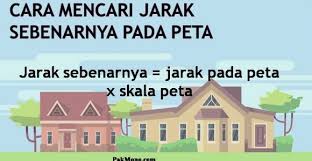 Rumus mencari skala jarak sebenarnya dan jarak pada peta apa. Rumus Mencari Jarak Sebenarnya Dan Contohnya Archives Pak Mono