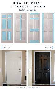 How To Paint A Paneled Door Painted Interior Doors Paneled Door Painted Front Doors