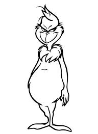 Inside the head on top of the horizontal line draw a couple of small shapes for the grinch s eyes. Grinch Christmas Coloring Page Novocom Top