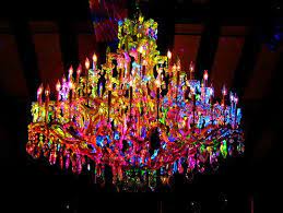 Pin By Morningstar On Home Chandeliers Pendant Lighting Colorful Chandelier Carnival Glass Chandelier Lighting