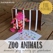 I put one sticker that matched the word i was going to spell out on the. Zoo Animals Dramatic Play Activity Teaching Mama