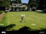 St. Helena, California, USA. 11th July, 2011. In-house Croquet pro ...