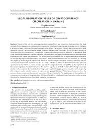 Cryptocurrency exchanges are online websites that let you exchange your local currency for. Pdf Legal Regulation Issues Of Cryptocurrency Circulation In Ukraine
