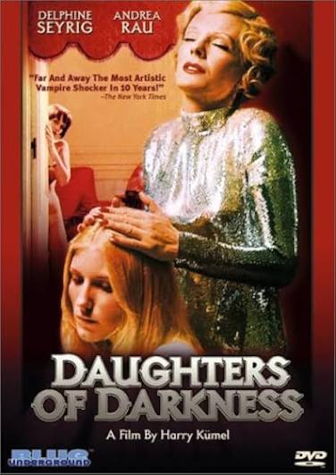 Amazon.com: Daughters of Darkness : Delphine Seyrig, John Karlen, Danielle  Ouimet, Andrea Rau, Paul Esser, Georges Jamin, Joris Collet, Fons  Rademakers, Harry Kmel, Harry Kmel, Jean Ferry, Manfred R. Khler, Pierre  Drouot: