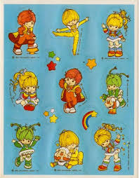 Rainbow bird and rainbow fairy). Rainbow Brite And Some Of The Color Kids Stickers Rainbow Brite Stickers Rainbow Brite 80s Cartoons