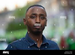 Abdirahman Ibrahim, 31, who survived the Finsbury Park terrorist attack,  outside Finsbury Park Mosque in London
