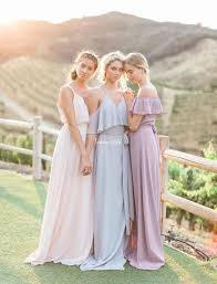 New Design Mix Match Country Bridesmaid Dresses Light Sky Pink Spaghetti Chiffon 2017 Cheap Long We Romantic Bridesmaid Dresses Bridesmaid Bridesmaid Dresses