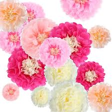 To celebrate this fresh, new season, we're sharing a simple, diy tutorial for making adorable tissue paper flowers. Buy Gejoy 20 Pieces Paper Flower Tissue Paper Chrysanth Flowers Diy Crafting For Wedding Backdrop Nursery Wall Decoration Color Set 1 Online In Vietnam B07s612n15