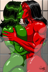 She-Hulk :: Marvel :: fandoms :: Red She-Hulk :: Marvel Ero :: female  muscles :: misc :: art girl :: art :: kaywest - JoyReactor