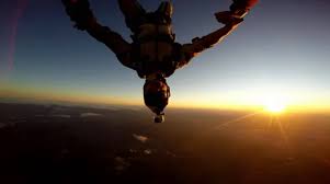 As you ride the plane up to jump altitude, you have a decent amount of light (a. Skydiving Amazing Sunset Stock Video Pond5