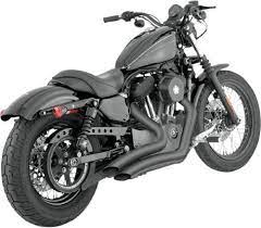 vance hines big radius 2 into 2 exhaust system color black 46055 ハーレーダビッドソン スポーツスター ハーレーダビッドソン スポーツスター