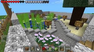 和風庭園を造ってみた のんびりマイクラpe 和風庭園 庭園 ブログ