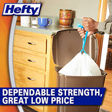 24 inches wide (stretchable) 30 inches wide: Hefty Strong Tall Kitchen Trash Bags White Unscented 13 Gallon 120 Count Buy Online At Best Price In Uae Amazon Ae