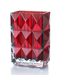 Baccarat Louxor Vase Handcrafted Vase Rectangular Vase Crystal Vase