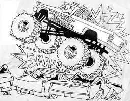 Download Free Printable Monster Truck Coloring Pages For Kids