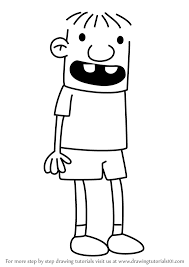 Diary of a minecraft zombie book 12: Learn How To Draw Rowley Jefferson From Diary Of A Wimpy Kid Diary Of A Wimpy Kid Step By Step Drawing Tutorials