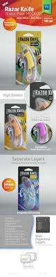 Razor Knife Blister Pack Mockup With Cutter Inside Mockup Blister Pack Mockup Design