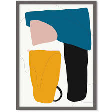 Mid century modern abstract art prints. Mid Century Modern Art Print Abstract House
