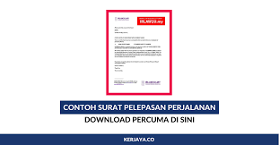 Contoh Surat Pelepasan Perjalanan Download Percuma Untuk Dijadikan Contoh