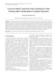 But if you follow our handy guide parallel parking isn't something new teen drivers are automatically good at. Http Www Sapub Org Global Showpaperpdf Aspx Doi 10 5923 J Control 20120206 03