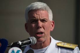 Rear Admiral Karl O Thomas Commander Editorial Stock Photo