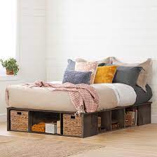 South shore gramercy full/queen platform bed 54/60 with drawers, pure black (10220). South Shore Avilla Low Profile Storage Platform Bed Reviews Wayfair