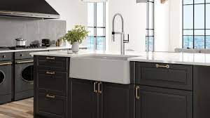 In addition to anthracite, white and café brown, ikon is now available in biscotti, truffle, metallic gray, cinder and biscuit. Shop Blanco Ikon Apron Front Kitchen Sinks Blanco