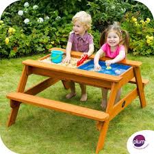 Awesome Outdoor Sand Water Table That Could Convert Into A Picnic Table Kids Picnic Table Sand And Water Table Picnic Table