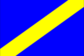 It's a casual traffic symbol as well, so that part is pretty much easy to remember. Blue Flag With Yellow Diagonal Stripe Iracing Com Wiki Fandom