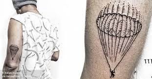 Pic originally posted @damon_conklin via. Parachute Tattoo On The Left Tricep